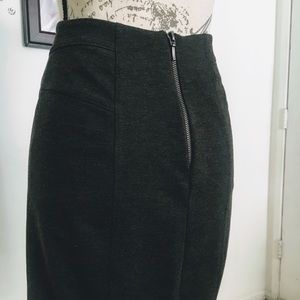 New York & Company Dark Gray Pencil Skirt